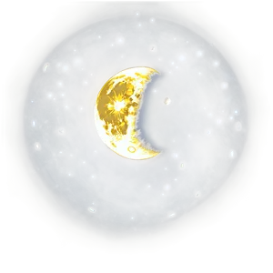 Glowing Moon Transparent PNG Ltm