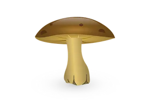 Glowing Mushroom Illustration PNG image