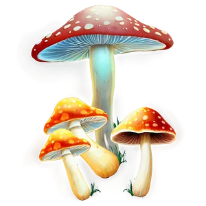 Glowing Mushrooms PNG Cuq89