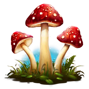 Glowing Mushrooms PNG Hxi