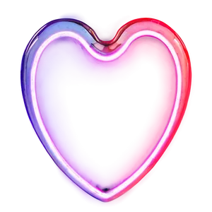 Glowing Neon Heart Png Ish2 PNG image