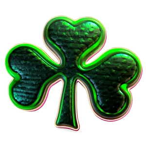 Glowing Neon Shamrock PNG Lcu3 PNG