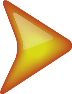 Glowing Orange Arrow Graphic