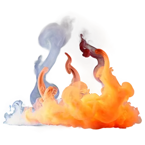 Glowing Orange Smoke Ambiance PNG Cpn PNG