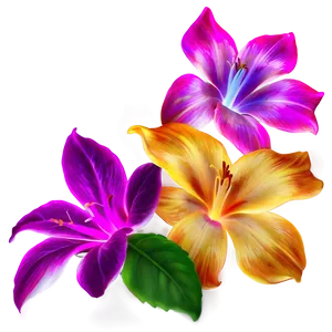"glowing Petals: Luminous Flower PNG" A