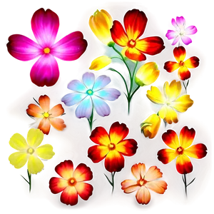 "glowing Petals: Luminous Flower PNG" B