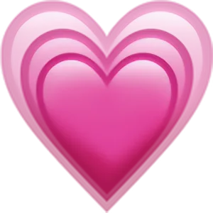 Glowing Pink Heart Graphic