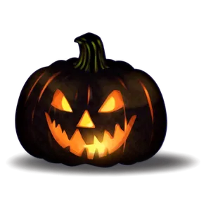 Glowing Pumpkin Silhouette PNG Bfa65 PNG
