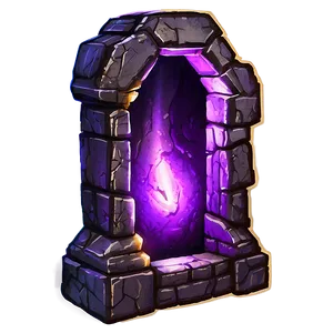 Glowing Purple Nether Portal Png 06212024 PNG image