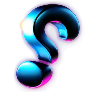 Glowing Question Mark Design Png Amq PNG image