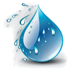 Glowing Rain Drop Png 35 PNG image