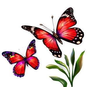 Glowing Red Butterfly PNG 86 PNG