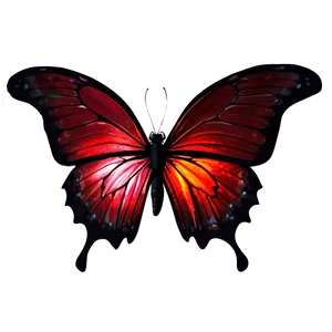 Glowing Red Butterfly PNG Ccm66 PNG
