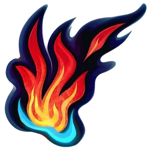 Glowing Red Fire Symbol PNG 1