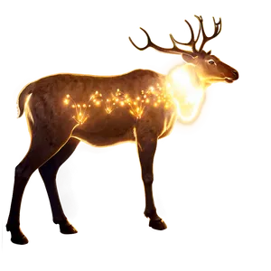 Glowing Reindeer Png 2 PNG image