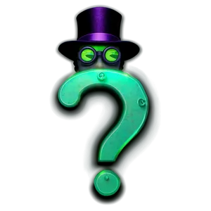 Glowing Riddler Question Mark Png 06282024 PNG image