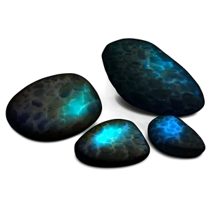Glowing River Rocks Concept PNG Kgq