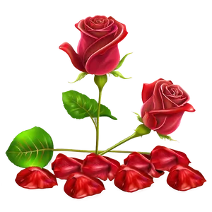 Glowing Rose Petals PNG Iad4 PNG