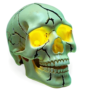 Glowing Skull Picture PNG A