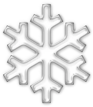 Glowing Snowflake Graphic PNG image