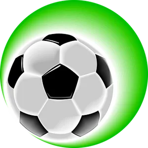 Glowing Soccer Ball Graphic