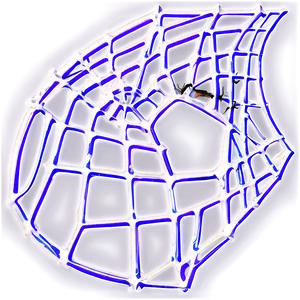 Glowing Spider Web Art PNG image