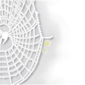 Glowing Spider Web Night Art