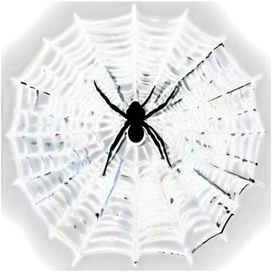 Glowing Spider Webwith Spider Center PNG image