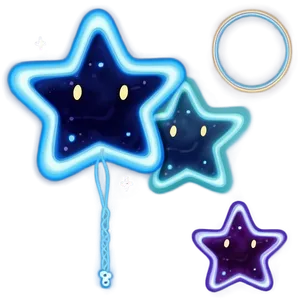 Glowing Star Cute PNG 06122024