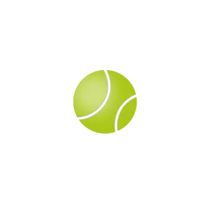 Glowing Tennis Ball Black Background PNG image