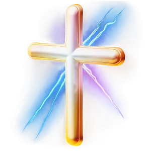 Glowing Thin Cross PNG Iss PNG