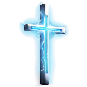 Glowing Thin Cross PNG Wpg PNG
