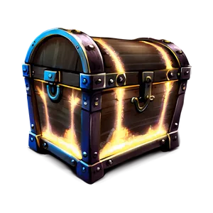 Glowing Treasure Chest Png Meq PNG image