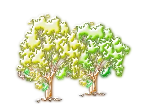 Glowing Trees Artwork