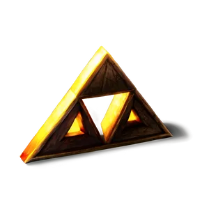 Glowing Triforce Art PNG 05242024