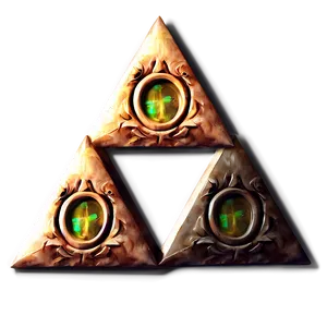 Glowing Triforce Art PNG Fvo