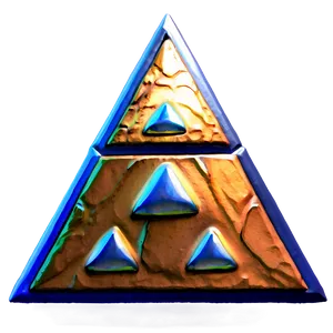 Glowing Triforce Art PNG Ujo