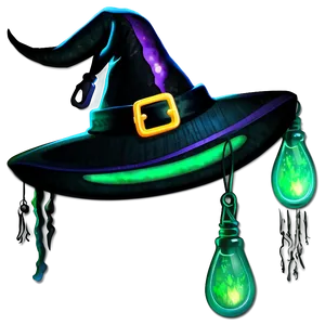 Glowing Witches Hat PNG Rpq