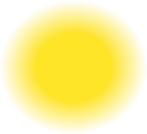 Glowing Yellow Circle Effect PNG image