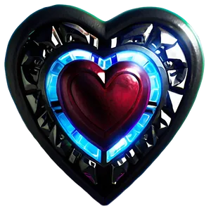 Glowing Zelda Heart Png 06262024 PNG image