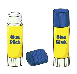 Glue Sticks Illustration