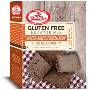 Gluten Free Brownie Mix Betty Lous Product PNG image