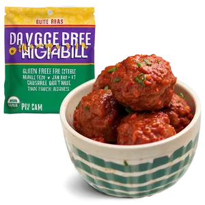 Gluten Free Meatballs Packaging PNG