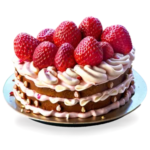 Gluten-free Strawberry Cake Png 06212024 PNG image