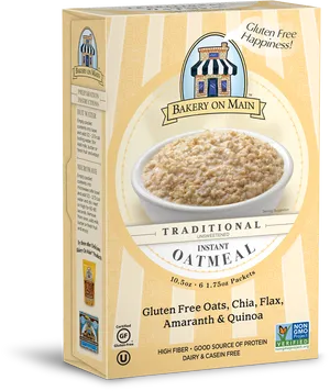 Gluten Free Traditional Oatmeal Package PNG image