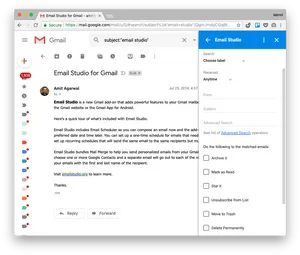 Gmail Email Studio Addon Screenshot PNG image