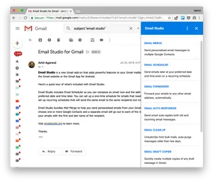 Gmail Email Studio Addon Screenshot PNG image