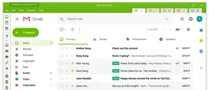 Gmail Inbox Interface Screenshot PNG image