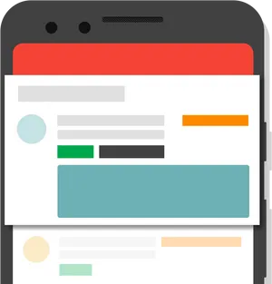 Gmail Interface Vector Illustration PNG