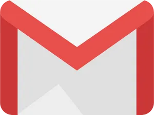 Gmail Logo Redand White PNG image